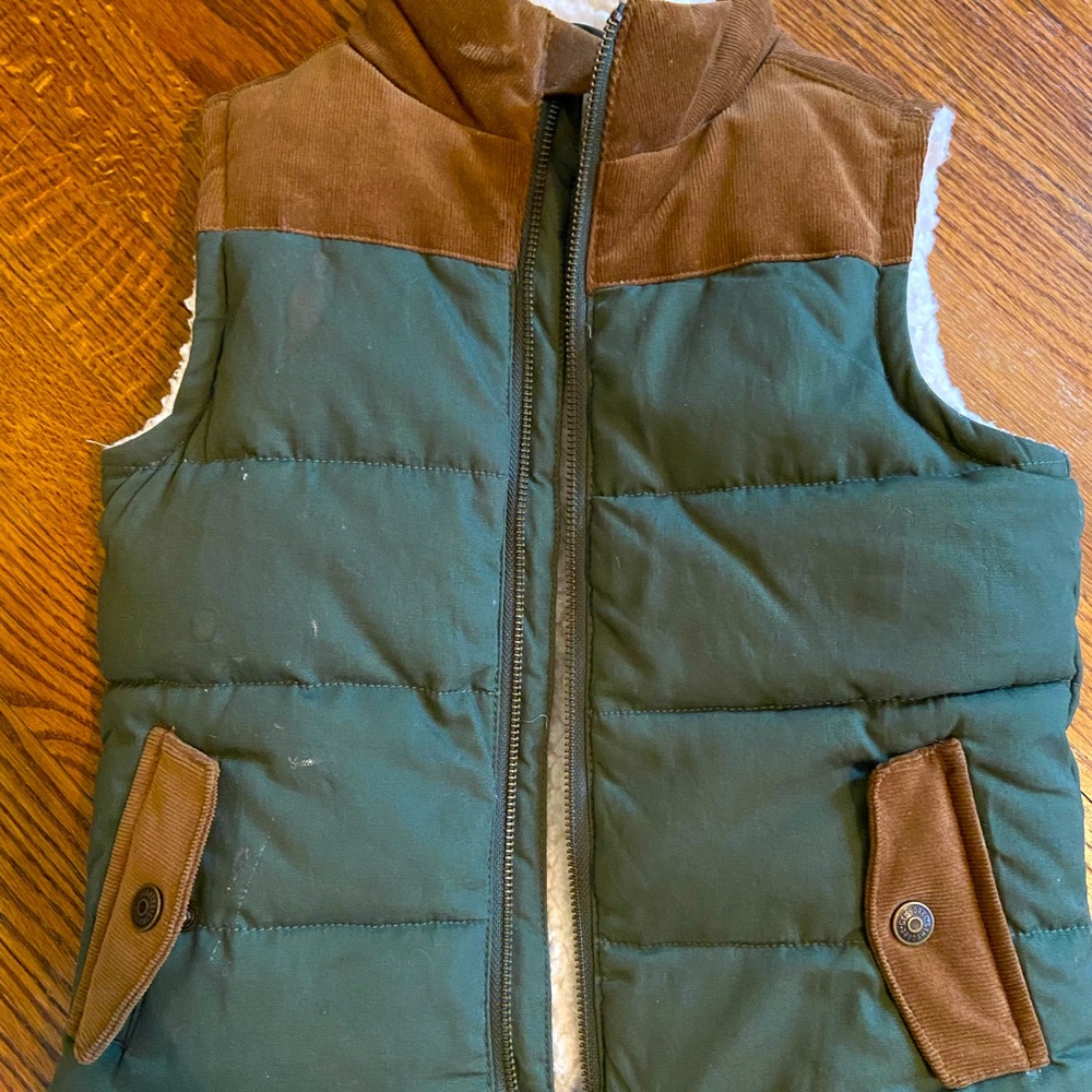 Boys Gymboree fleece lined vest